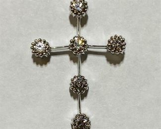 The 14K White Gold 0.44 Carat Diamond 1.8 Grams Cross Pendant shown, and/or similar products are available for shipping or for browsing and purchase at Tysons Jewelry. The price is $580.

Please text or call 7032689529 for inquiries, or visit Tysons Jewelry located at:

8373 Leesburg Pike #12, Vienna Virginia 22182

Additional pictures are available upon request.

We buy gold and precious metals at 95%. Please see our website to learn more about specific prices, our other products/services & additional ways to get in contact:

https://tysonsjewelry.net

Jewelry resizing, and repair services are available at the store. Inquiries regarding gold, silver, precious metals, coins, watches, diamonds, cars, and collectibles are welcome!