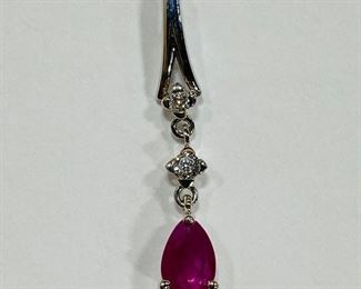 The 14K White Gold 0.05 Carat Diamonds Ruby 0.7 Grams Pendant shown, and/or similar products are available for shipping or for browsing and purchase at Tysons Jewelry. The price is $160.

Please text or call 7032689529 for inquiries, or visit Tysons Jewelry located at:

8373 Leesburg Pike #12, Vienna Virginia 22182

Additional pictures are available upon request.

We buy gold and precious metals at 95%. Please see our website to learn more about specific prices, our other products/services & additional ways to get in contact:

https://tysonsjewelry.net

Jewelry resizing, and repair services are available at the store. Inquiries regarding gold, silver, precious metals, coins, watches, diamonds, cars, and collectibles are welcome!