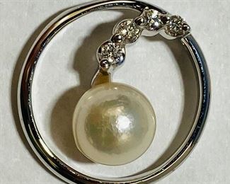 The 14K White Gold 0.07 Carat Diamond White Pearl 1.8 Grams Pendant shown, and/or similar products are available for shipping or for browsing and purchase at Tysons Jewelry. The price is $210.

Please text or call 7032689529 for inquiries, or visit Tysons Jewelry located at:

8373 Leesburg Pike #12, Vienna Virginia 22182

Additional pictures are available upon request.

We buy gold and precious metals at 95%. Please see our website to learn more about specific prices, our other products/services & additional ways to get in contact:

https://tysonsjewelry.net

Jewelry resizing, and repair services are available at the store. Inquiries regarding gold, silver, precious metals, coins, watches, diamonds, cars, and collectibles are welcome!
