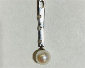 The 14K White Gold 0.10 Carat Diamond White Pearl 1.2 Grams Pendant shown, and/or similar products are available for shipping or for browsing and purchase at Tysons Jewelry. The price is $210.

Please text or call 7032689529 for inquiries, or visit Tysons Jewelry located at:

8373 Leesburg Pike #12, Vienna Virginia 22182

Additional pictures are available upon request.

We buy gold and precious metals at 95%. Please see our website to learn more about specific prices, our other products/services & additional ways to get in contact:

https://tysonsjewelry.net

Jewelry resizing, and repair services are available at the store. Inquiries regarding gold, silver, precious metals, coins, watches, diamonds, cars, and collectibles are welcome!