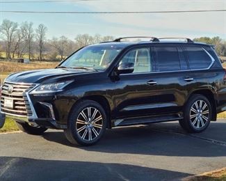 The 2021 Lexus LX570 shown is for sale.
It is in excellent condition.
First Owner,
3800 Miles, 
the VIN is JTJFY7AX6M4333726.
The price is $90,000 and it is the final bottom price.
For inquiries, please call or text 7032689529 or visit Tysons Jewelry located at: 8373 Leesburg Pike #12, Vienna Virginia 22182 More pictures can be viewed on our Google Store, in the 2021 Lexus LX570 section: https://www.google.com/search?sxsrf=ALiCzsYHEh6MymF3dh25wQbEPXID2RYzfQ:1666110762177&q=Tysons+Jewelry&ludocid=3482357705316567291&gsas=1&lsig=AB86z5XerEnRdcJpYBZr7pId48ad&sa=X&ved=2ahUKEwi79oqhmur6AhXEUjUKHfYbDXMQhecIegQIFhAN&biw=1873&bih=961&dpr=1#lpc=lpc&scso=_ONVOY-3ZNIOj5NoPw42_mAg_109:0