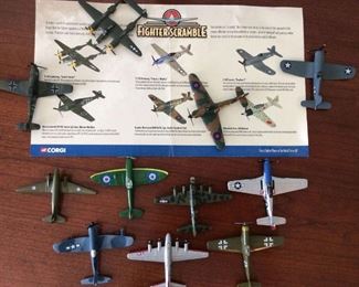 Fighter Scramble Plane Collection, Including CORGI
