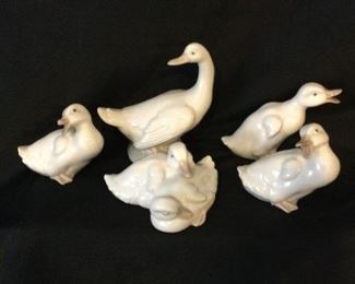 NAO by Lladro Set of Geese 5 Pieces