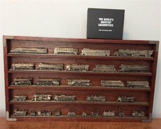 The Worlds Greatest Locomotives, 25 Pewter Miniatures, a Franklin Mint Collection