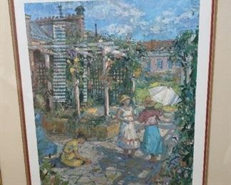 White Parasol by Sotiris Corso Numbered and Signed