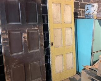 Reclaimed doors of all sizes. We have pocket doors too!