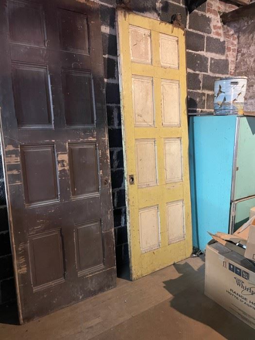 Reclaimed doors of all sizes. We have pocket doors too!