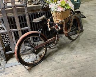 Vintage bike planter
