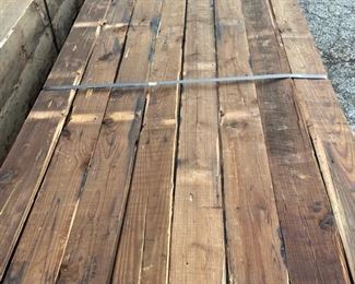 More reclaimed wood from wire rope.