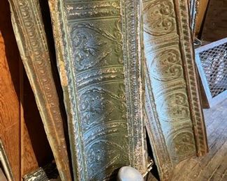 Reclaimed ceiling tiles. We have several patterns available. These are real deal vintage.