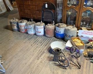 Fuel cans and primitives.