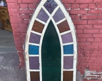 Beautiful stained glass window.