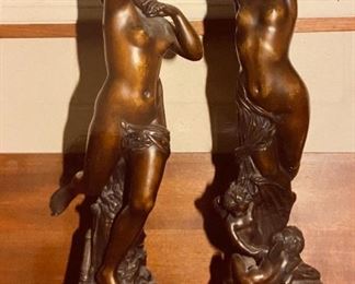 Pair of Bronzes signed  Joseph Michel-ange Pollet