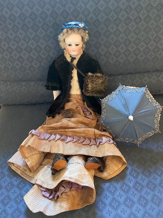 Antique French Fashion Porcelain doll