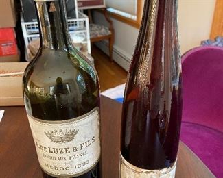 1893 wine bottle Boredeau France