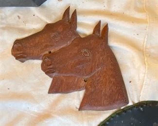 Carved horses