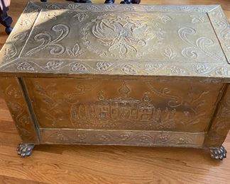 Brass Wood Box
