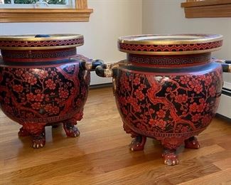 Large Pair of Urns . Mintons