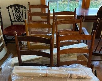 Set of ladder back chairs