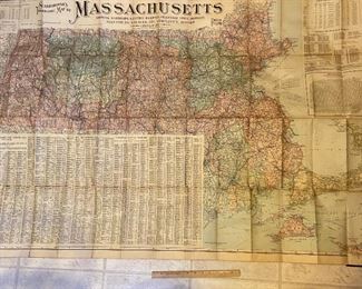 Large Scarborough Map of Mass. 1903