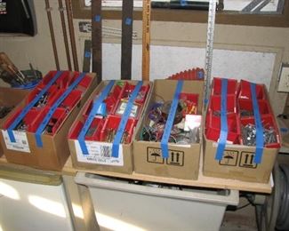 misc. hardware, screws, nuts, bolts, electrical and more