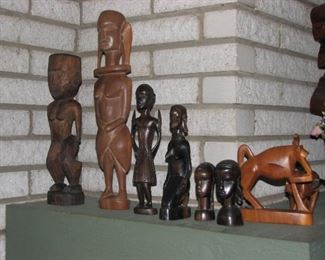 Carved tribal items