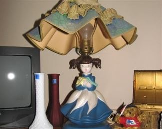 1 of 2 girl lamps