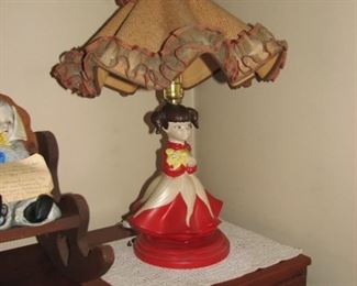 2 of 2 girl lamps