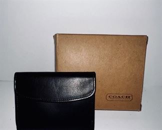 Vintage Coach leather Compact Wallet NIB/NWT