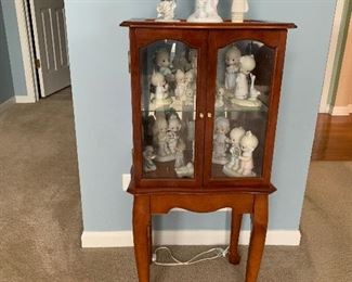 More Precious Moments & free standing display case.