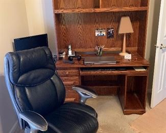 Desk with hutch & chair