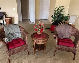 3 piece all weather wicker set