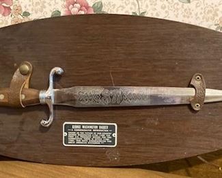 Commemorative George Washington Dagger.