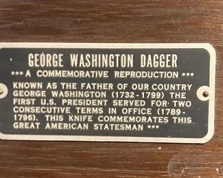 Commemorative George Washington Dagger.