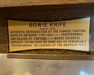 Bowie Knife Reproduction.