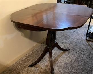 Mahogany "Flip Top" Console Table.