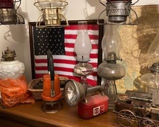 Vintage Kerosene Lanterns and Lights.