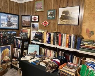 Vintage Rail Road Collectables and Vintage Books.