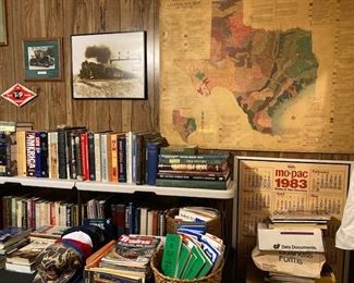 Vintage Rail Road Collectables and Vintage Books.