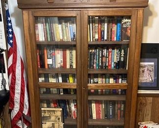Antique Glass Front Book/China Cabinet.