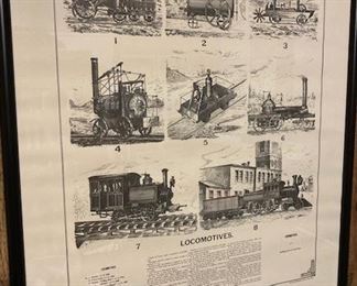 Orion Wells Vintage Train Framed Print.