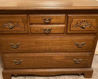 Vintage Broyhill Penn Colony Dresser and Mirror.