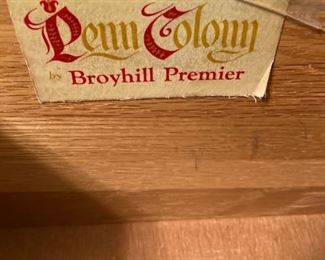 Vintage Broyhill Penn Colony Dresser and Mirror