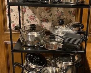 Vintage Salad Master Stainless Cookware Set.