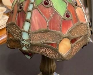 Stained Glass Shade Lamp Votive Tea Light Candle Holder.