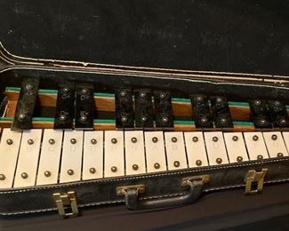 Vintage Xylophone. Wood Base. Great Condition in Case.