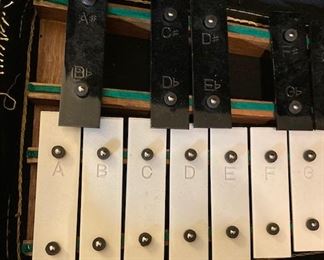 Vintage Xylophone. Wood Base. Great Condition in Case.