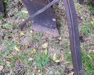 Antique Farm Tools. Plows and Seed Planter.