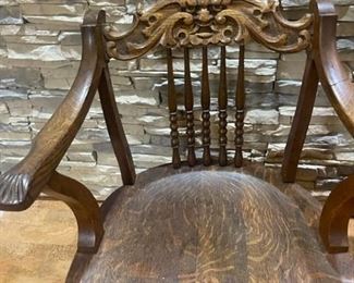 god of the north hand carved chair (sturdy)