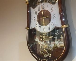 Whimsical chiming clock 